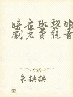 暗夜与黎明电视剧免费观看第10集