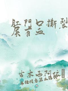 肛门口撕裂疼拉屎有血