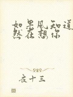 如果风知道我依然在想你