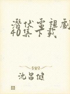 潜伏电视剧全集40集下载