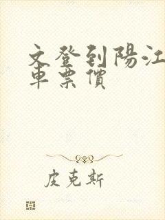 文登到阳江大巴车票价