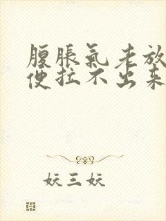 腹胀气老放屁大便拉不出来