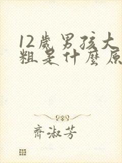 12岁男孩大便粗是什么原因