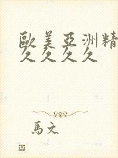 欧美亚洲精品久久久久久