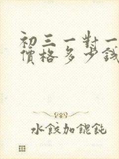 初三一对一辅导价格多少钱