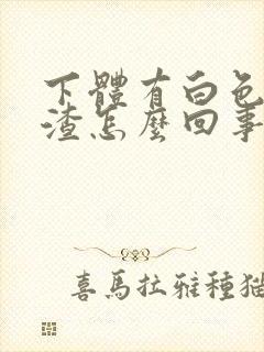 下体有白色豆腐渣怎么回事