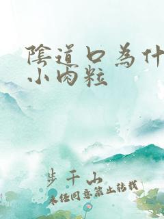 阴道口为什么有小肉粒