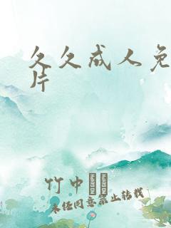 久久成人免费毛片