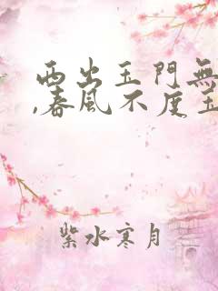 西出玉门无故人,春风不度玉门关