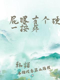 屁眼有个硬疙瘩一按疼