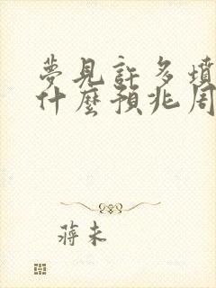 梦见许多坟墓是什么预兆周公解梦