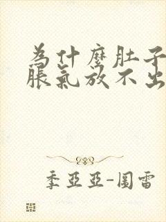 为什么肚子老是胀气放不出屁