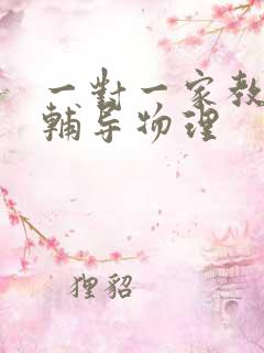 一对一家教上门辅导物理