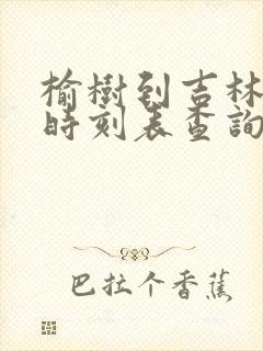 榆树到吉林客车时刻表查询