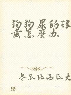 狗狗尿的很浓很黄怎么办