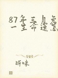 87年三月兔女一生命运怎样