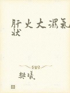 肝火大湿气重症状