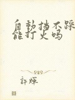 自动挡不踩刹车能打火吗