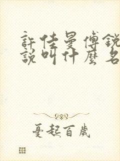 许佳曼傅锐晨小说叫什么名字来着