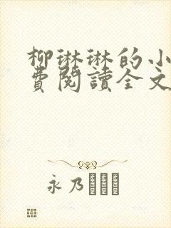 柳琳琳的小说免费阅读全文