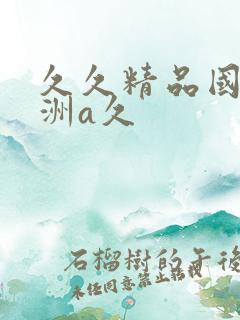 久久精品国产亚洲a久