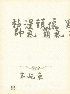 动漫头像 男生 帅气 霸气 冷酷