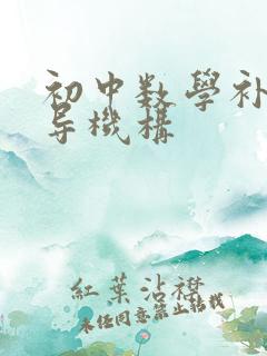 初中数学补课辅导机构