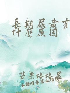 长期尿黄有沫是什么原因