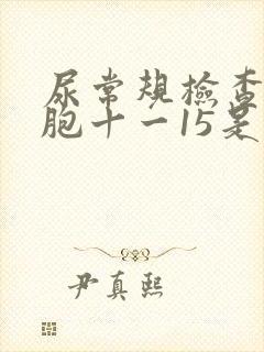 尿常规检查白细胞十一15是什么原因