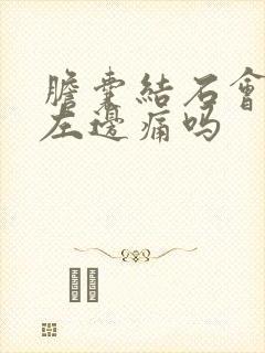 胆囊结石会引起左边痛吗