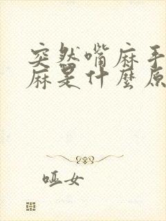 突然嘴麻手麻脚麻是什么原因