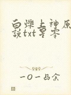 白烁上神原著小说txt星零