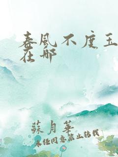 春风不度玉门关在哪