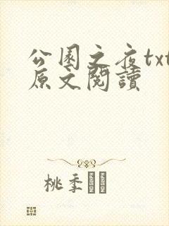 公园之夜txt原文阅读