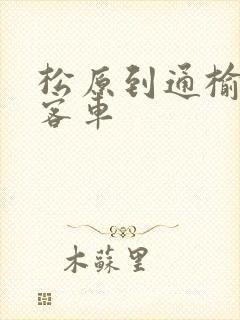 松原到通榆的大客车