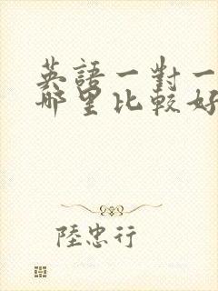 英语一对一补课哪里比较好