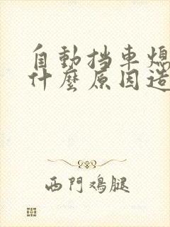 自动挡车熄火是什么原因造成的