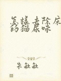 怎样去除床垫上的猫尿味