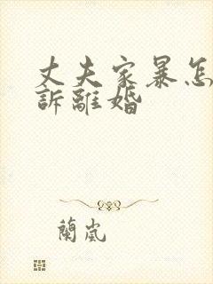 丈夫家暴怎么起诉离婚