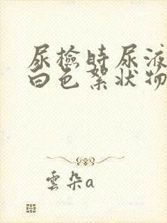 尿检时尿液里有白色絮状物正常吗