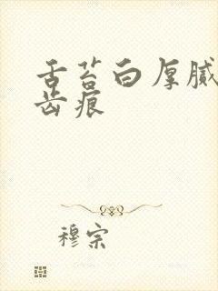 舌苔白厚腻 有齿痕