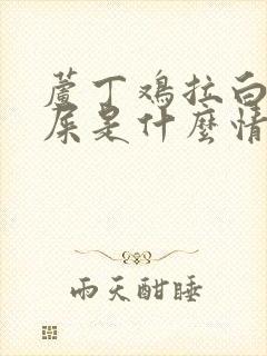 芦丁鸡拉白色的屎是什么情况