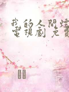 我的人间烟火 电视剧 免费看