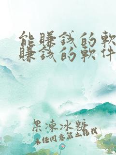 能赚钱的软件能赚钱的软件