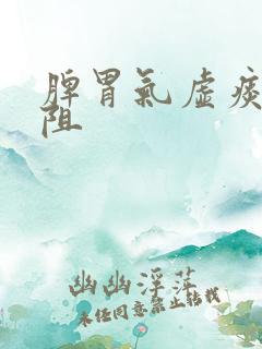 脾胃气虚痰湿中阻