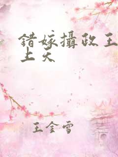 错嫁摄政王被宠上天