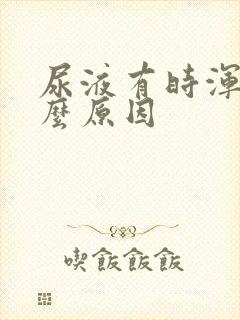 尿液有时浑浊什么原因