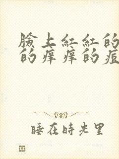 脸上红红的硬硬的痒痒的痘痘