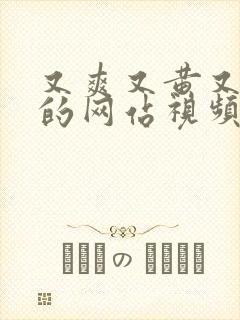 又爽又黄又刺激的网站视频