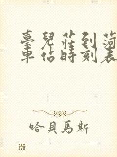 台儿庄到菏泽汽车站时刻表